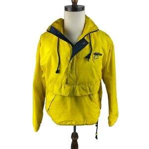 Hooters L  Rawlings Staff Anorak 80s‎ 90s Vtg Nylon Windbreaker Rain Coat Jacket